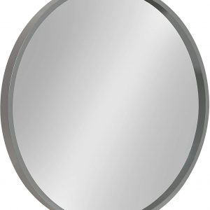 Round Gray Mirror